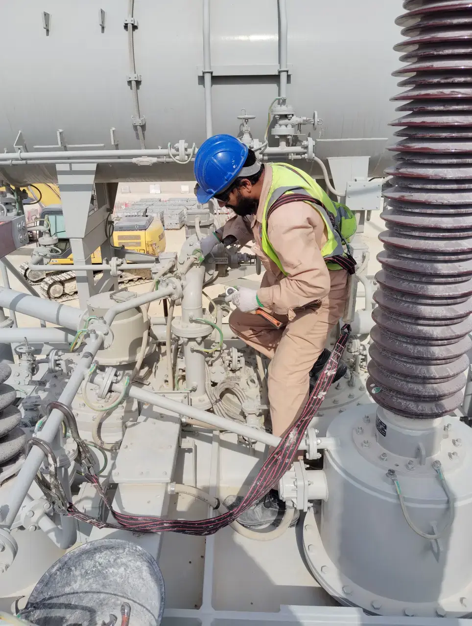 On-site commissioning and testing